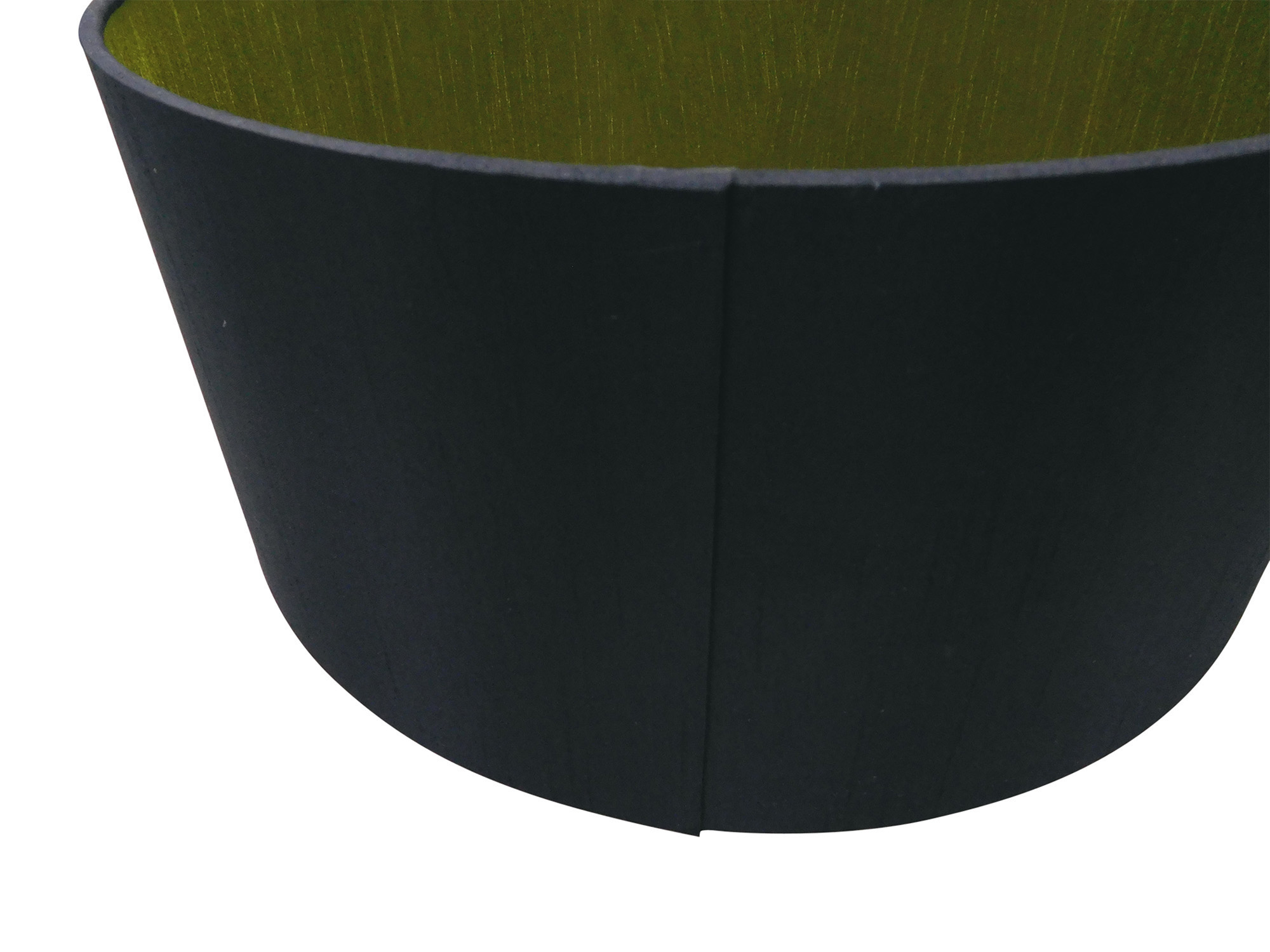 Baymont 40cm Semi Flush 1 Light Antique Brass, Midnight Black/Green Olive DK0171  Deco Baymont